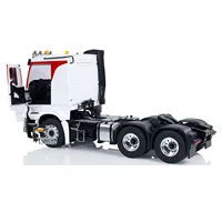 LESU RC 1/14 Tractor Truck 6x6 Model Radio Control Car Painted Assembled Metal Chassis with Light Sound System Smoking THZH1837 2