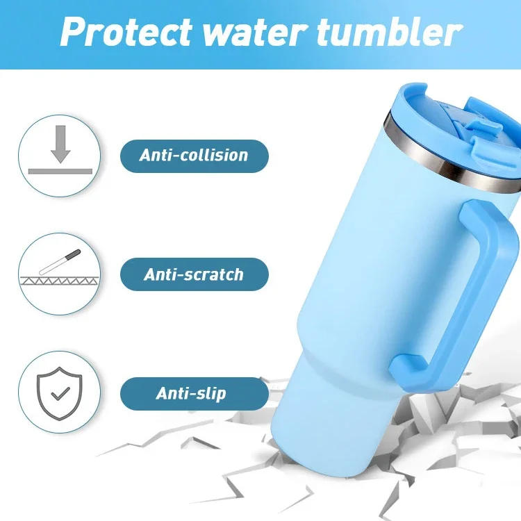 Hot Selling 40 Oz Travel Mug, Stainless Steel Tumbler with Handle and Straw, Insulated Tumbler for Beer, Coffee and Water