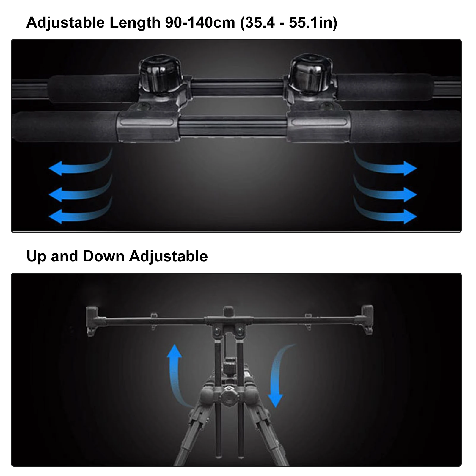 Adjustable Retractable Carp Fishing Rod Pod Stand Holder Foldable Fishing  Pole Pod Stand with Carry Case