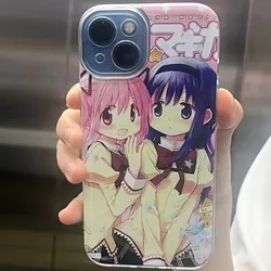 Kawaii Anime Girl Silicone Rubber Phone Case - Cute Japanese Design - iPhone 13 (A)