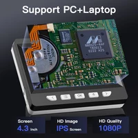 4.3 Inch Digital Microscope 1080P 50-1000x Coin Microscopio 2000mAh Soldering Microscope for Electronics Repair PCB PC Laptop 2