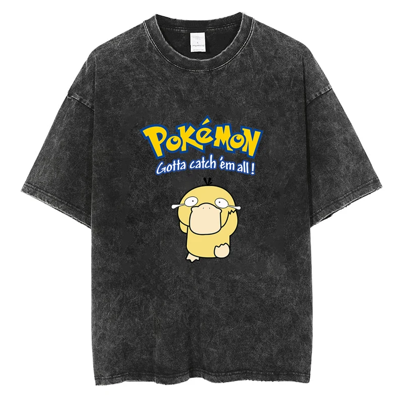 

Pokemon T Shirt Y2k Harajuku Kawaii Cute Cartoon Elf Baby Print T-shirt Street Casual Unisex Casual Oversized Tees Cotton Tops
