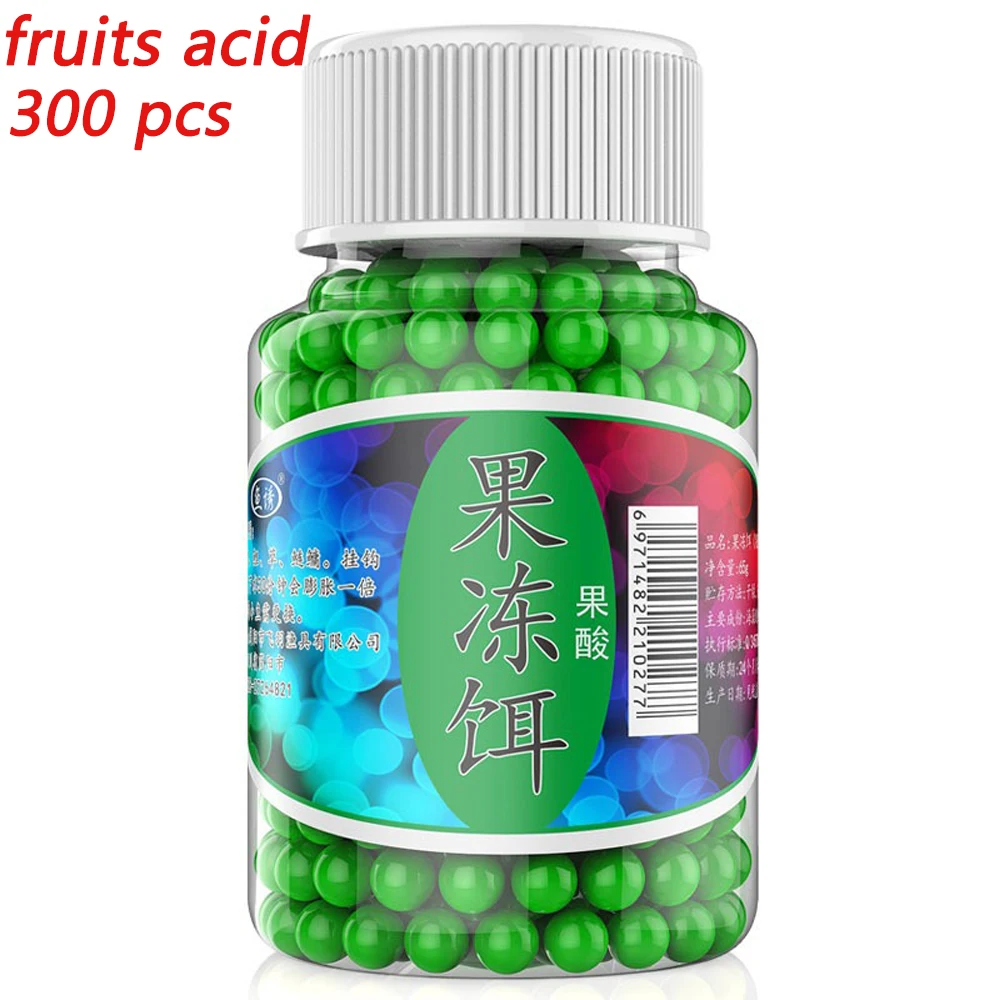Jelly Lure Fish Food Attractant with Nutritious Egg Aroma - 300 PCS