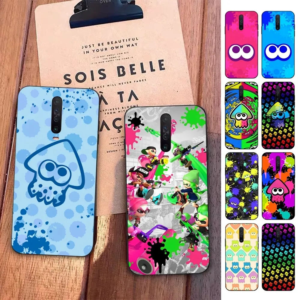 

J-jogo GAME S-SplatoonS Phone Case For Redmi 5 6 7 8 9 10 plus pro 6 7 8 9 A GO K20 K30 K40 pro plus F3 Fundas