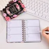 65 sheets Floral A6 Password Keeper Book with Alphabetical Stickers for Internet Website Address Login Secure Password Organizer 4