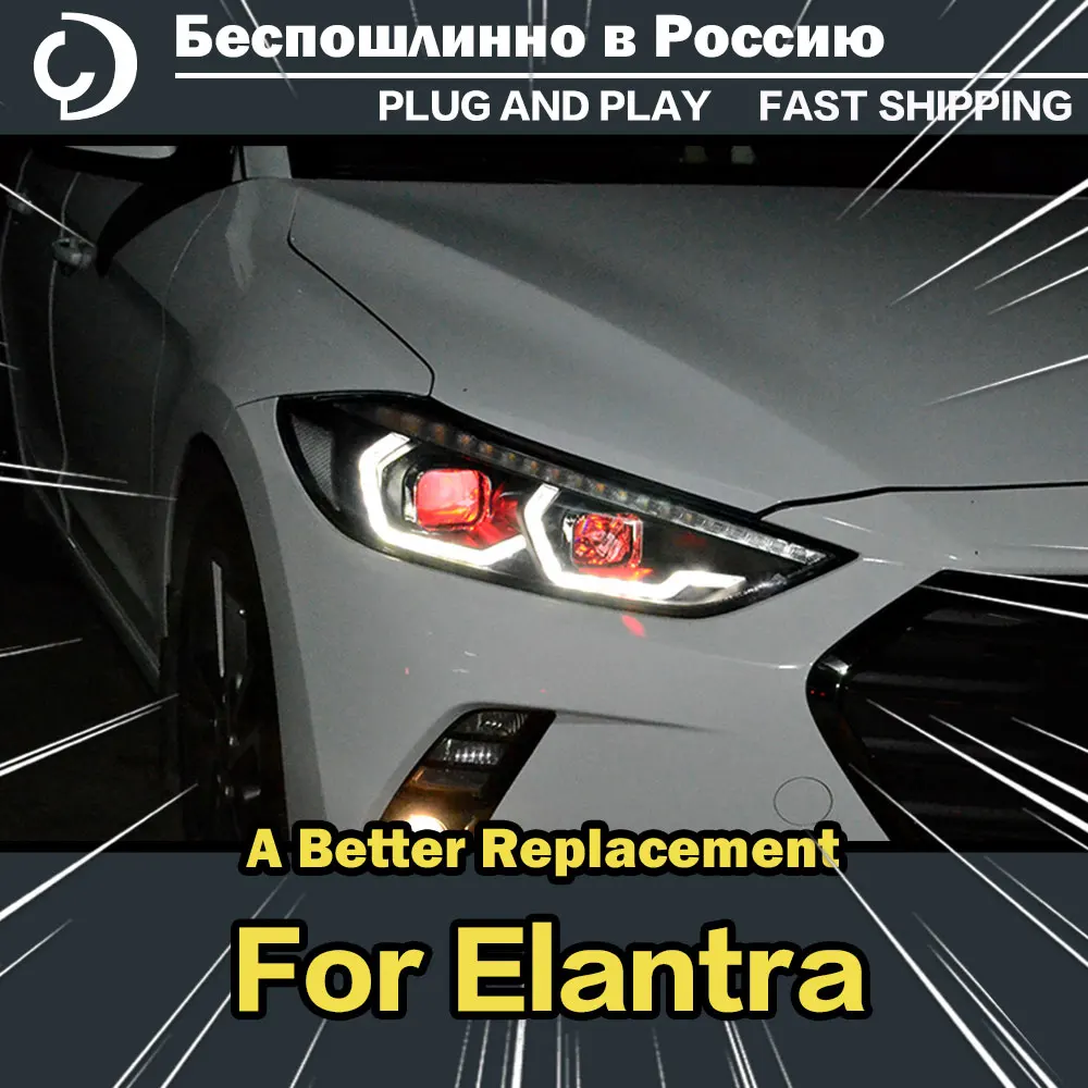 2016 hyundai elantra aftermarket headlights best sale