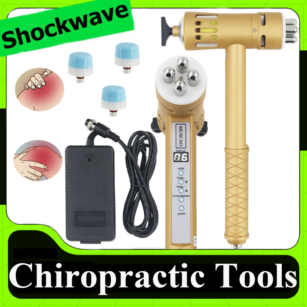 

New Shock Wave Therapy Machine Chiropractic Tool 3 In 1 Physiotherapy Shockwave Device ED Treatment Joint Pain Relief Massager