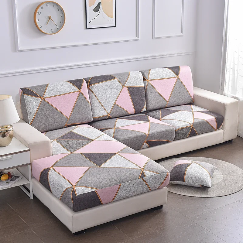 Elastic Seat Cushion Cover Chair Cover Stretch Sofa Cover for Living Room Washable Removable Slipcover Sofa Protector 1PC 6