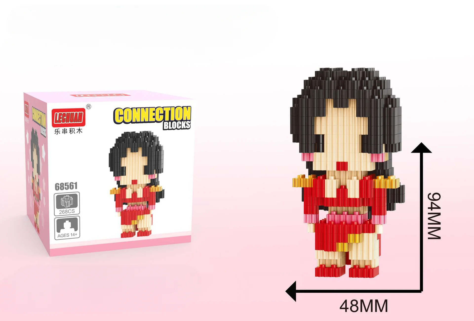 thumbnail image 1 of Mini bloques de construcción de One Piece, figuras de NARUTA, figuras de acción de Luffy Zoro, serie Heads, juguetes educativos para niños, regalos de cumpleaños, 1 of 5