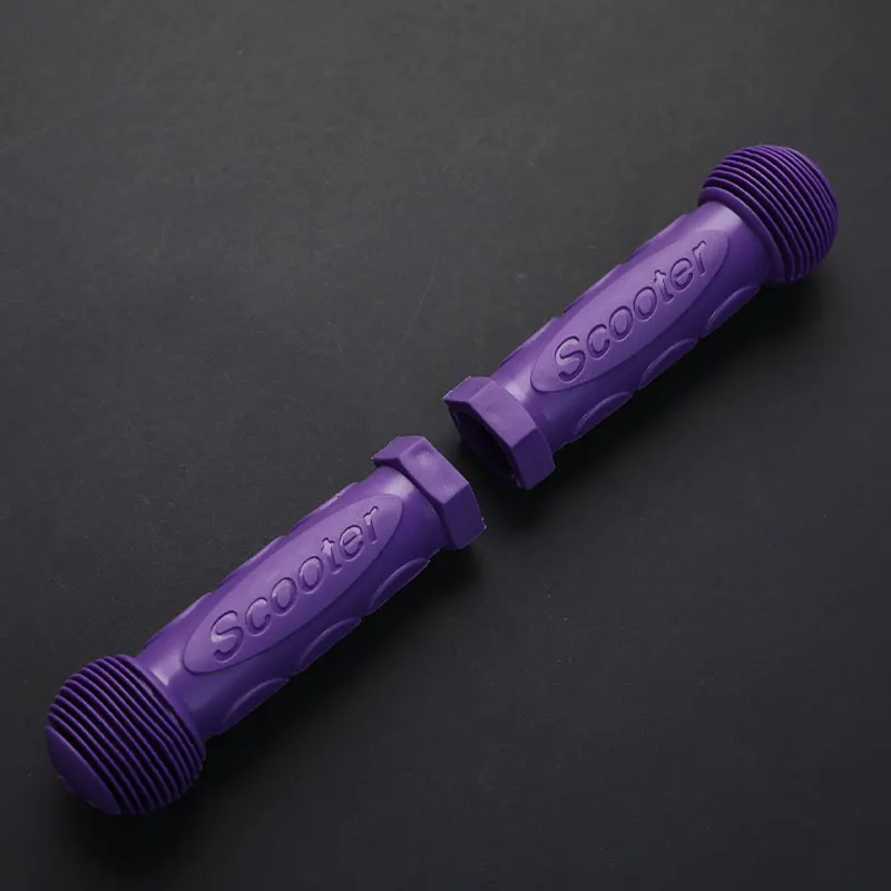 2pcs Children Kid Bike Bicycle Skateboard Scooter Anti-skid Purple Rubber Grip Handlebar Cover