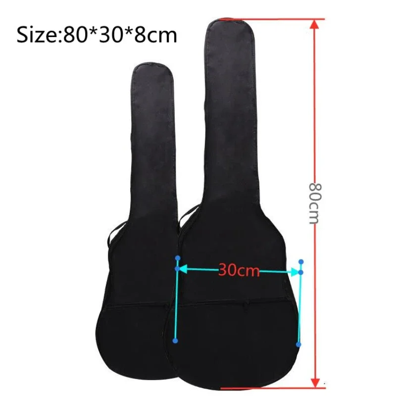 38in/41in Oxford Fabric Guitar Bag Soft Double Shoulder Straps Padded Acoustic Guitar Waterproof Backpack Instrument Bags Case 5