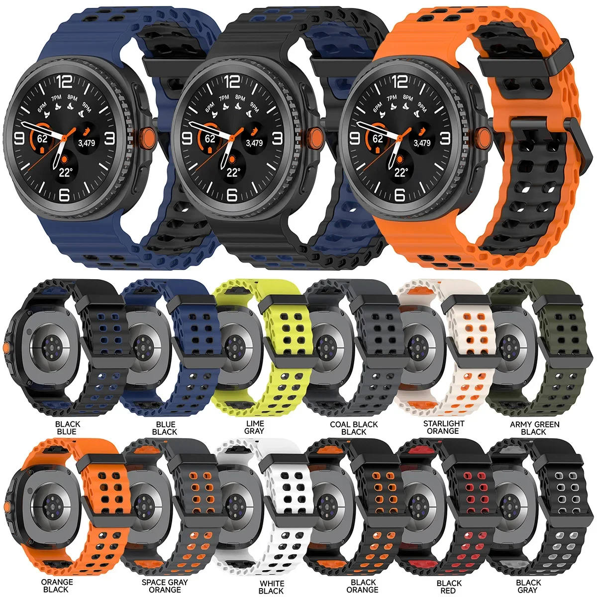 Silicone Watch Strap Side View