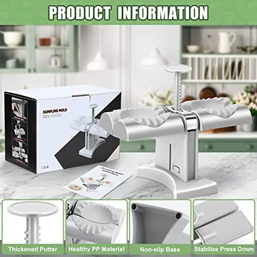 Dumpling Maker Press Double Head Kitchen Gadget Tool