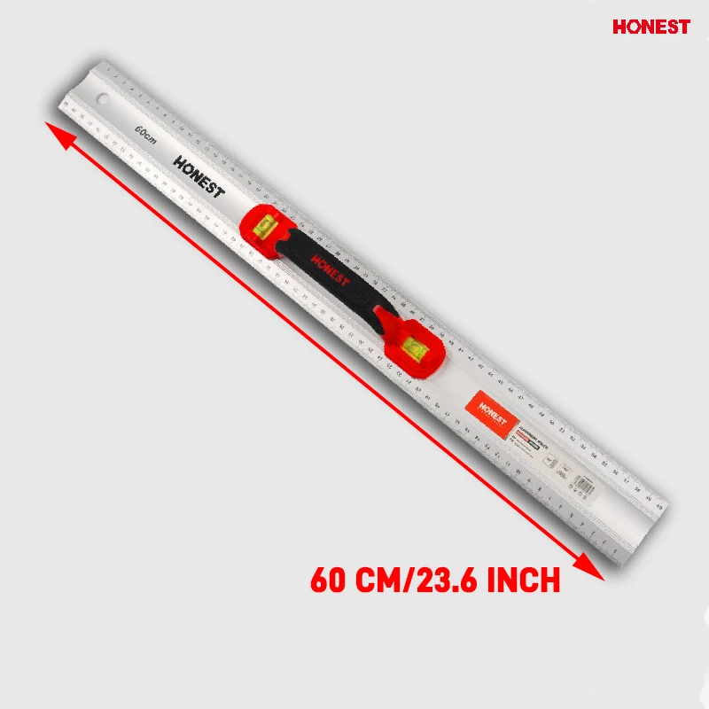 600mm/800mm High Precision Level Ruler Aluminum alloy Rule spirit level bi-color handle Measuring Tool