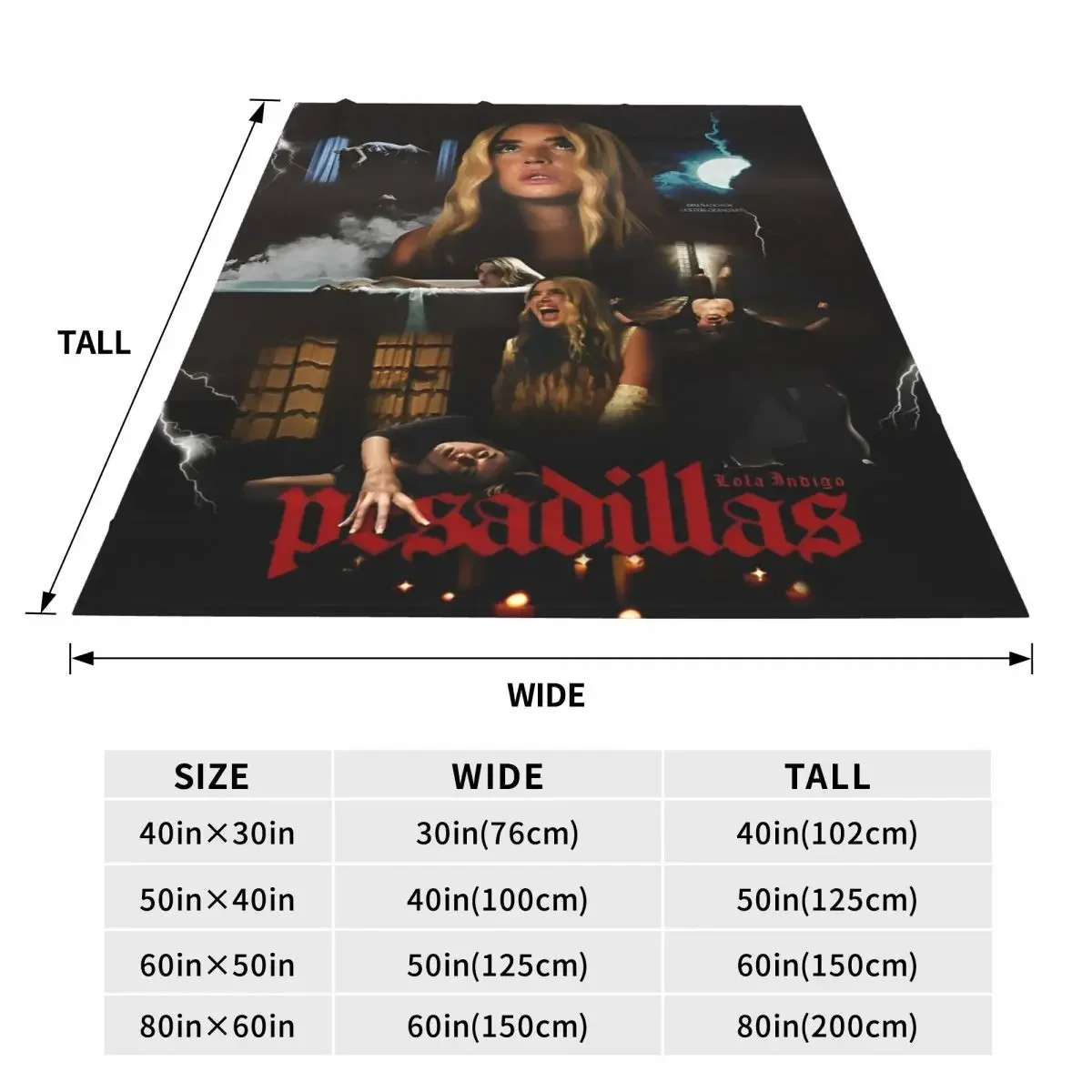 Lolas Indigos Blanket Quality Super Warm Spanish Singer Dancer Throw Blanket Winter Camping Couch Bed Street Trend Bedspread 6