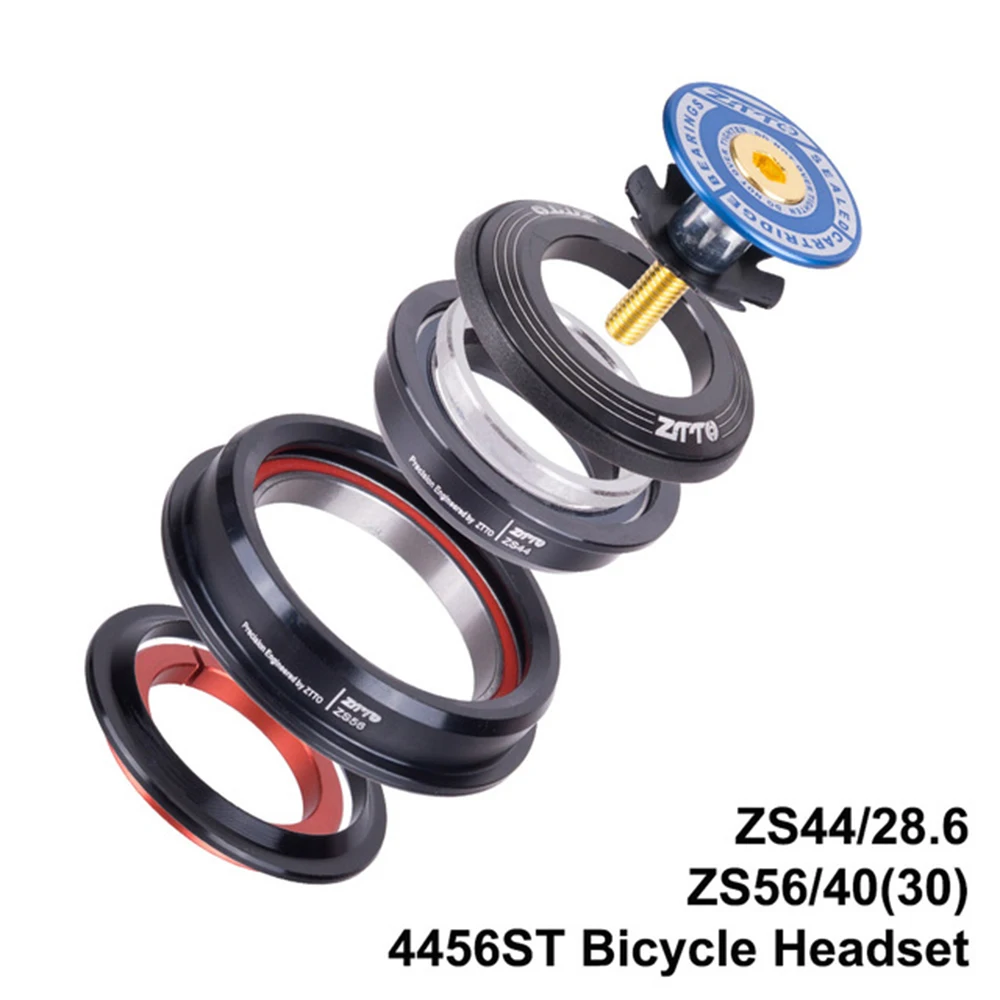 

44mm 56mm Straight Tube Threadless 4456ST 1 1/8"-1 1/2" ZS44 ZS56 Bicycle Headset Sealed Bearing Bike Headset
