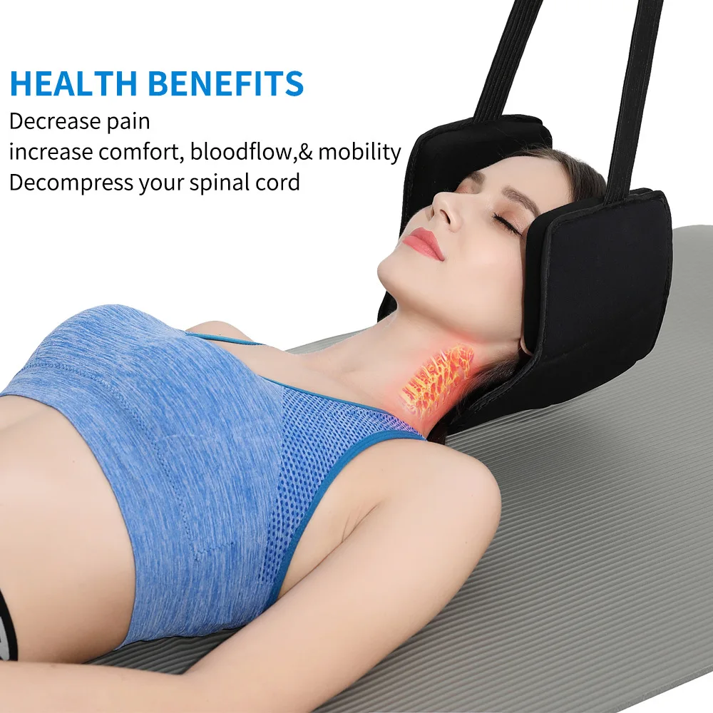 Neck Head Hammock With Free Eye Mask And Durable Elastic Safety For Text Cervical Back Pain Relief