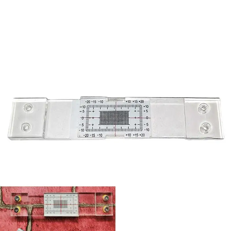 Portable Crack Measuring Instrument For Crack Monitoring Monitor Wall Cracks Plane Crack Contrast Meter With Clear Scale