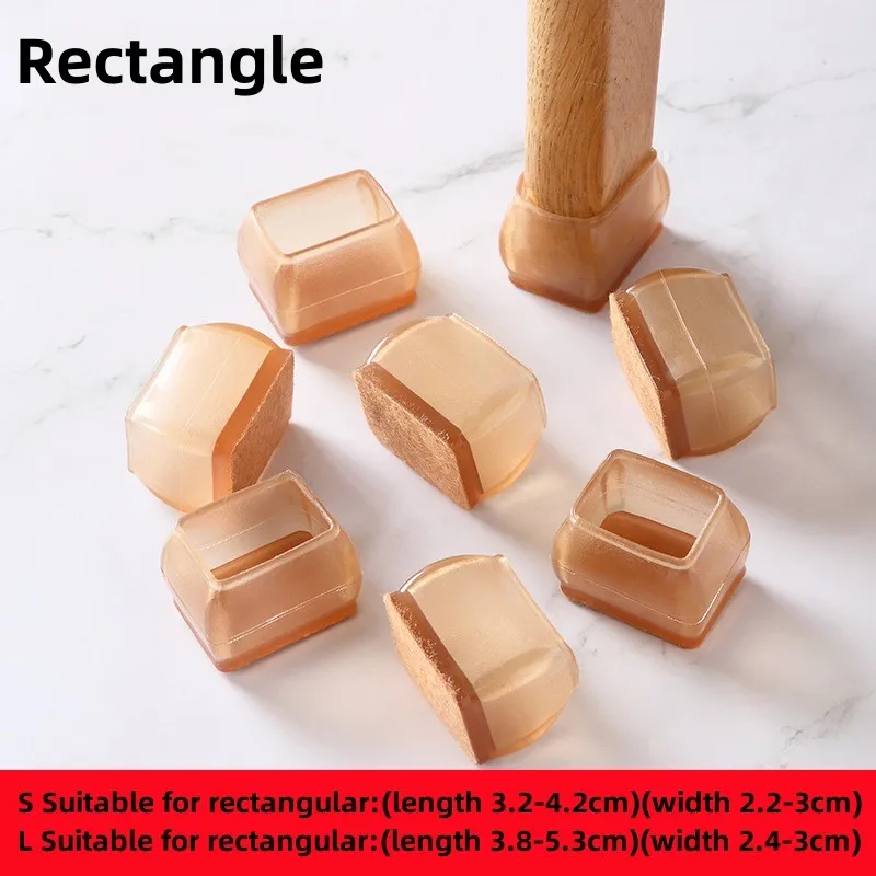 8-Pack Silicone Non-Slip Chair Leg Floor Protectors