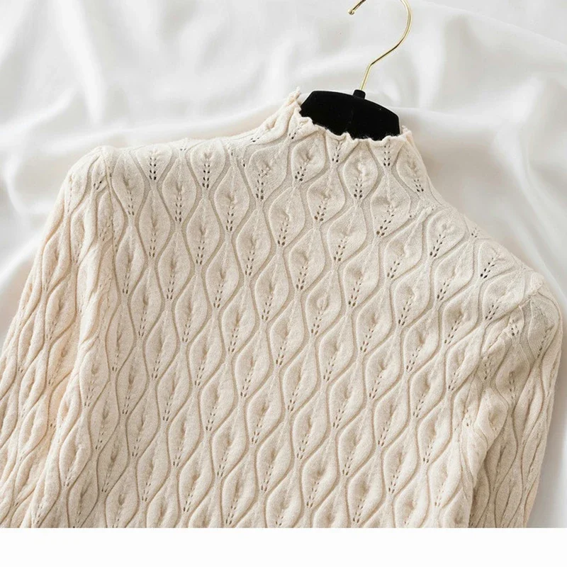 New Faux Cashmere Turtleneck Women Sweaters Autumn Winter Warm Pullover Slim Tops Knitted Sweater Jumper Soft Pull Female