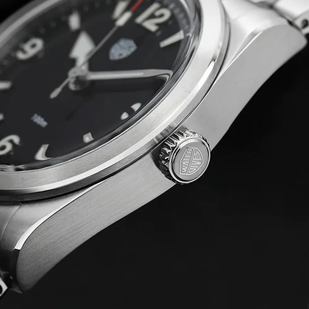 Watchdives WD1960S 36mm Stainless Steel VH31 Quartz Watch 100m Water Resistance BGW9 and C3 Luminous Hardlex Crystal Wristwatch