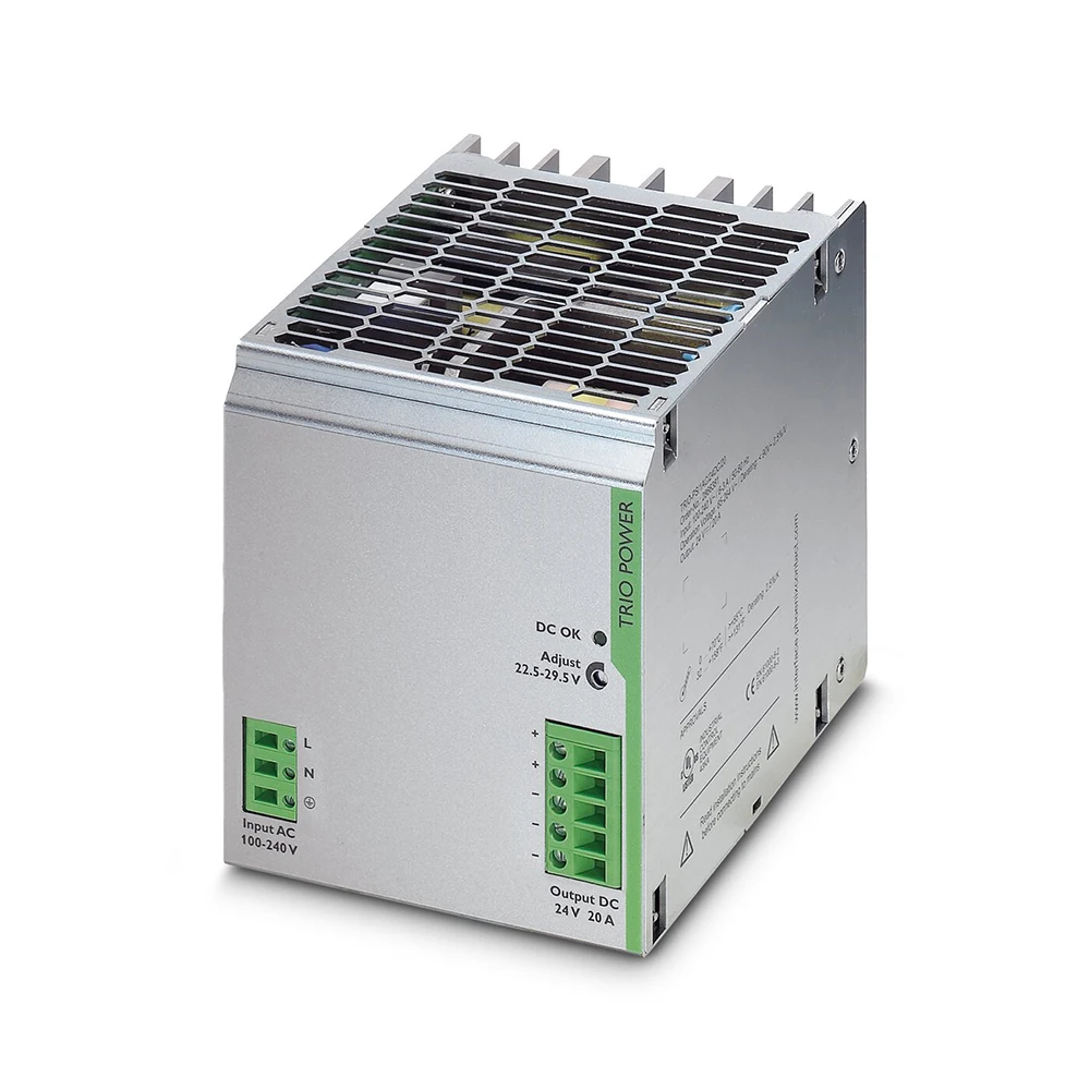 2866381 For Phoenix Power Supply TRIO-PS/1AC/24DC/20 2 2866381 For Phoenix Power Supply TRIO PS 1AC 24DC 20