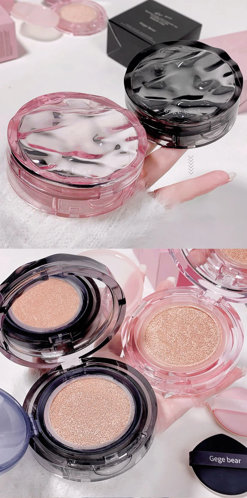 Description Picture 4 of itemBB Cream Air Cushion Foundation Full Coverage Waterproof Longlasting Concealer Oil-control Soft Cushion Compact Face Makeup Base