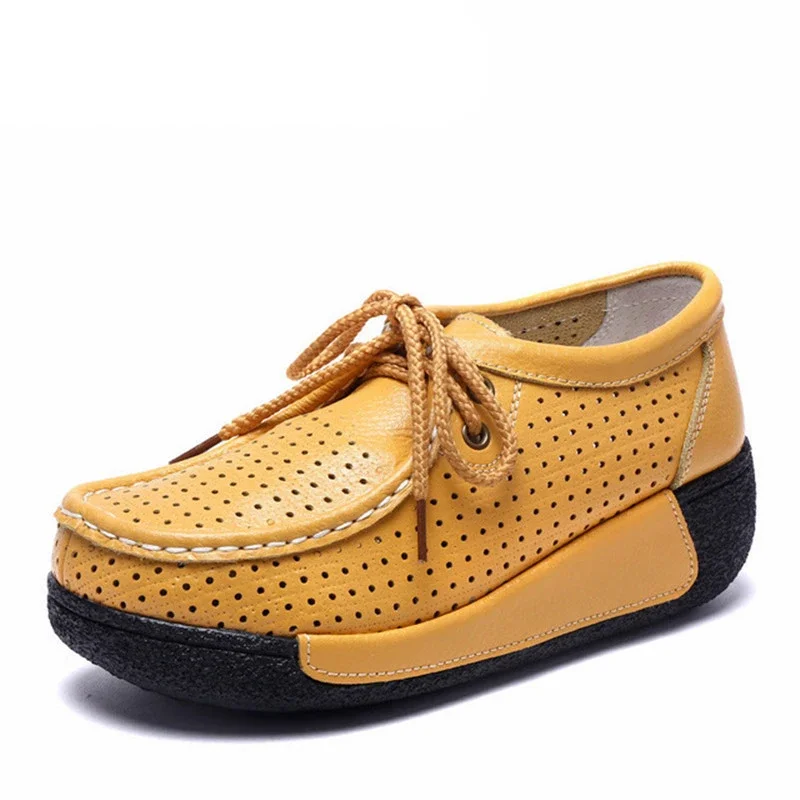 BEYARNENew Winter Shoes Genuine Leather Womens Flat Platform Shoes Casual Womens Loafers Plush Womens Slip-on Sneakers for Women 3
