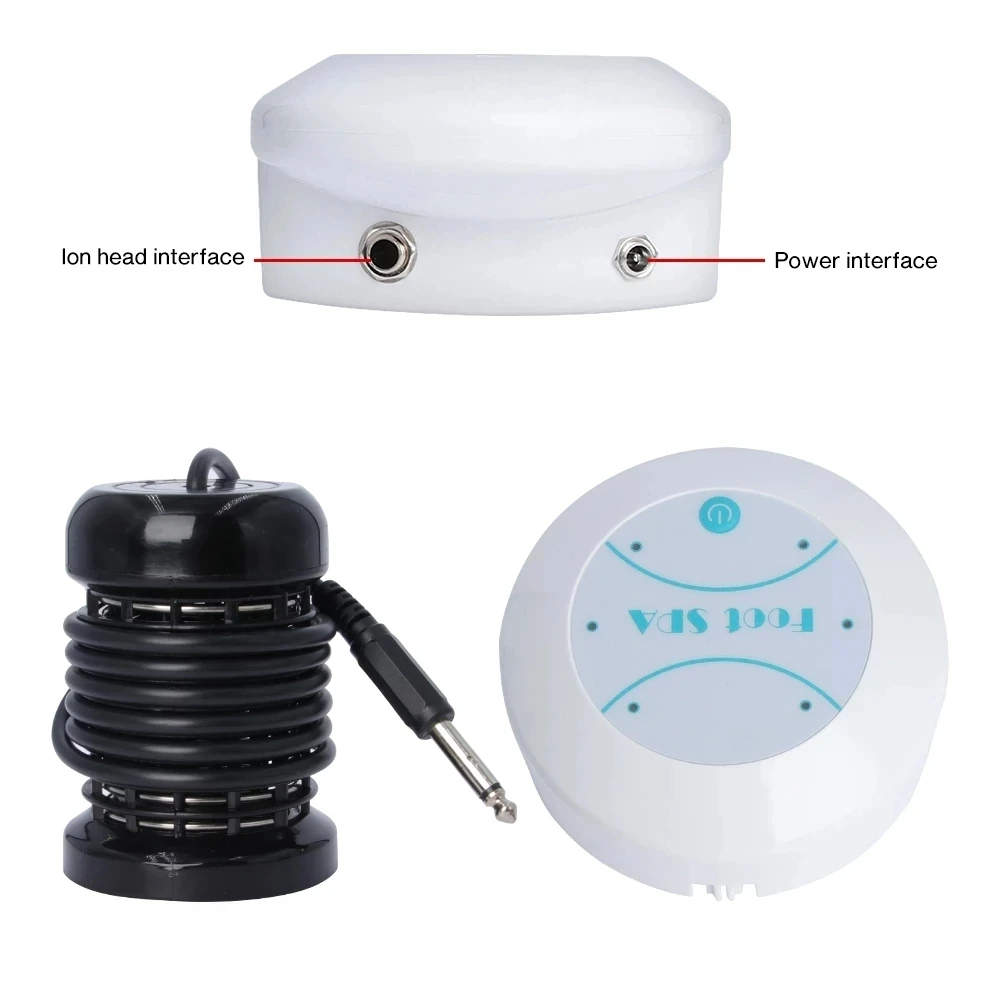 Detox Ion Electric Foot Spa Bath Massager Machine Foot Bath Cleaning Footspa Vibrating Whirlpool Care Arrays Aqua Health Therapy