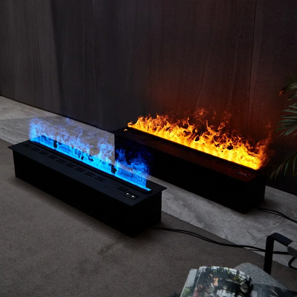 Hotel Dining Room 3D Atomized Humidifier Electric Fireplace Water Vapor Fireplace LED Water Mist Vapour Fogging Fireplace 3
