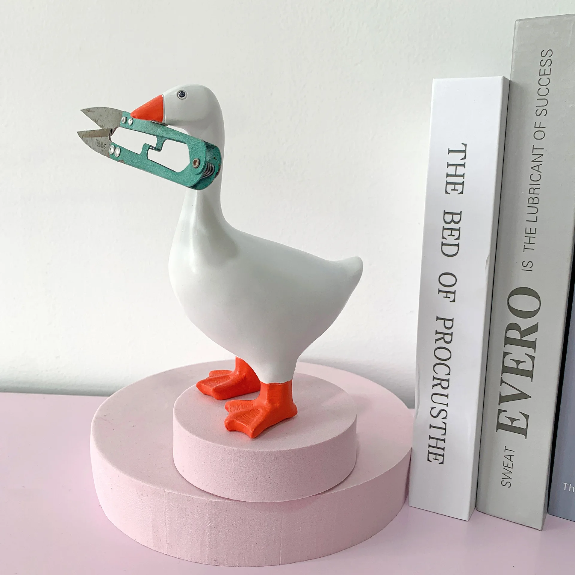 Resin Animal Cute Simulation Magnet Goose Ornaments Desktop Office Accessories Creative Statue Crafts Decor Home Birthday Gift