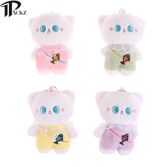 Cute Cat Plush Toy Cartoon Fish Bag Pendant Soft Plush Doll Keychain  Backpack Car Bag Key Ring Decoration Gift For Children - AliExpress