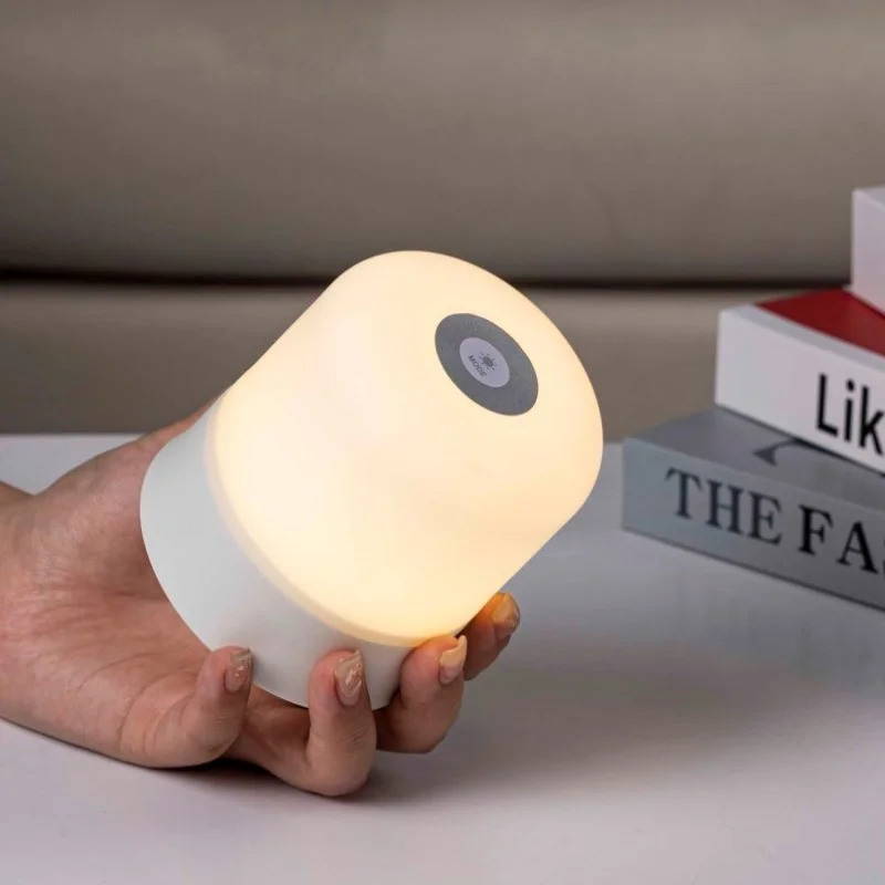 תאורת לילה מגע LED, מופעלת באמצעות USB ב-3 מצבי צבע, ללא שלט או עם שלט מרחוק, תאורת שולחן Uplight LED לחדר שינה