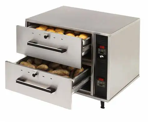 Commercial 2-Layer Drawer Food Warming Drawers, Kitchen Drawer Built In Food Warmers