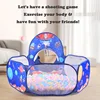 3 in 1 Portable Kids Tent Children's Camping Tent Ocean Ball Pool Pop-up Tent Kids Beach Tent Baby Crawling Tunnel Play House 2