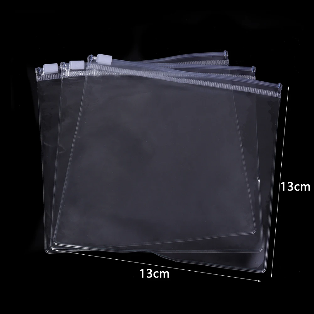 10 teile/los PVC Selbstdichtende Kunststoff Schmuck Zip-Lock Beutel Dicke Klare Ziplock Ohrringe Lagerung Taschen Geschenke Schmuck Verpackung Beutel – Detail 10