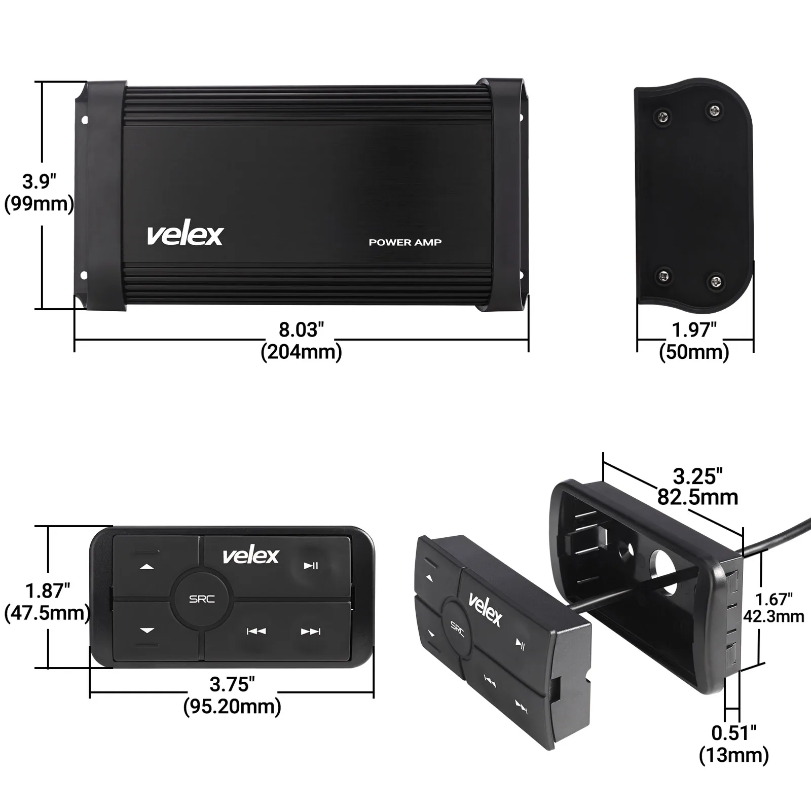 Marine Bluetooth Amplifier And Speakers