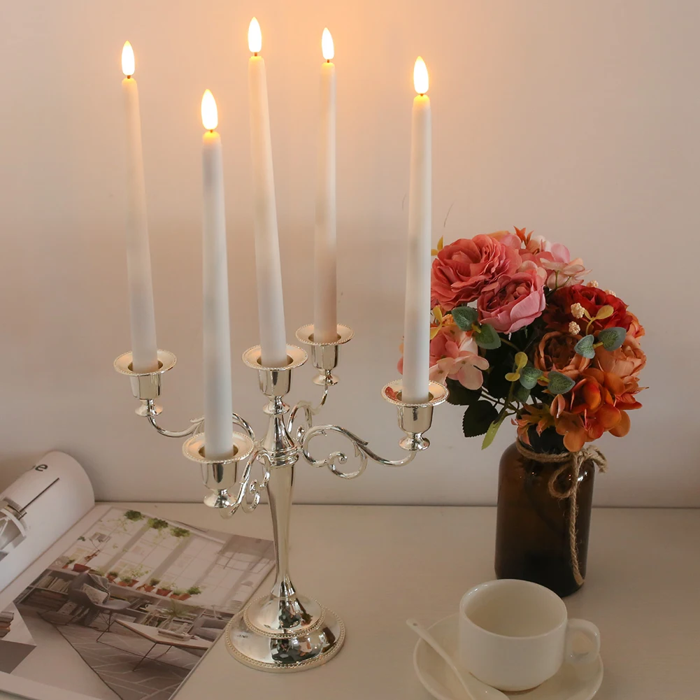 LED Flameless Taper Candles 11" Battery Operated with 10-Key Remote Christmas Home Wedding Decor