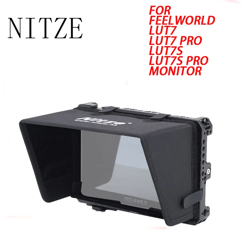 

Nitze Monitor Cage For Feelworld Lut7S / LUT7 PRO / LUT7S PRO 7" With PE21 HDMI-compatible Cable Clamp LS7-A SUNHOOD JTP2-LU