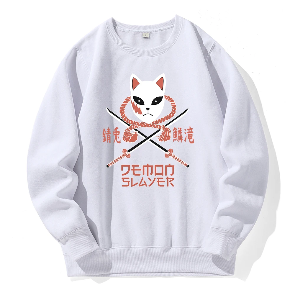 

Anime Demon Slayer -Sabito Print Hoodie Men Casual Fashion Fleece Hoody Sport Loose Oversized Sweatshirt Creative Tide Hoodies