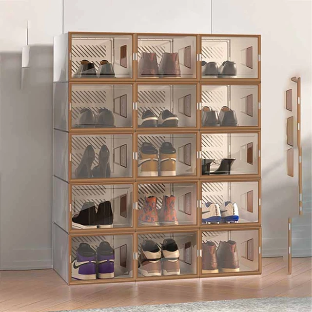 Small Plastic Shoe Cabinets Organizer Space Saving Vertical