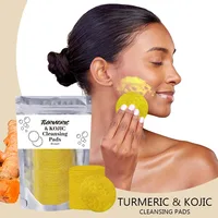 Turmeric Cleansing Pads Kojic Acid Cleansing Pads Helps Balance Skin Oil And Water Remove Excess Keratin From The Body'S Skin 1