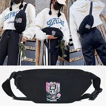 

Game Console Print Waist Bags Large Capacity Unisex Chest Pack Street Shoulder Bag Hip Hop Crossbody Bag Fashion Big Waist Packs