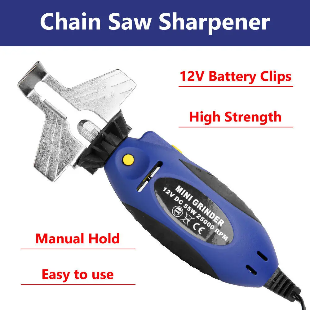 12V Electric Chain Grinding Machine Chain Saw Sharpener Chainsaw Electric Grinder AC 220V Chainsaw Sharpener File Pro Tool