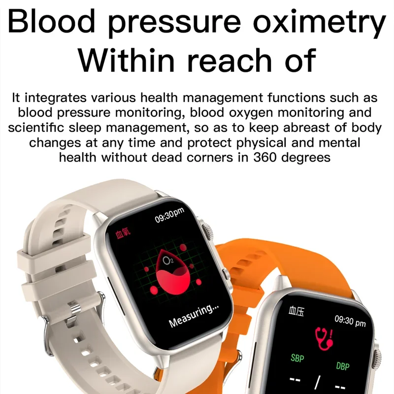 

Smart Watch Bluetooth Call AI Voice Full Touch Screen Assistant Waterproof Watch Sports Fitness Health Check Watch Android IOS
