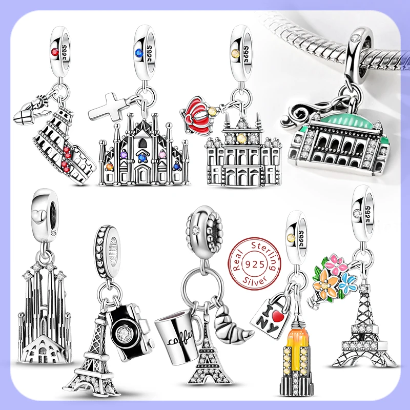Ciondolo Torre Eiffel 43x24 mm colore Bronzo Antico - Chipotles Creazioni