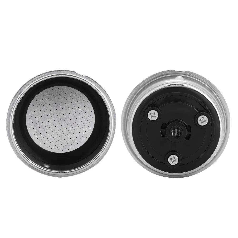 Stainless Steel Coffee Filter Basket - Single & Double Cup Removable Filter - Premium Coffee Machine Accessory