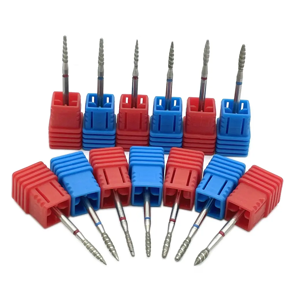 Nail Drill Bits 1Pcs 3/32" Diamond Cutters For Manicure Cuticle Clean Burr Nails Accessories Tool