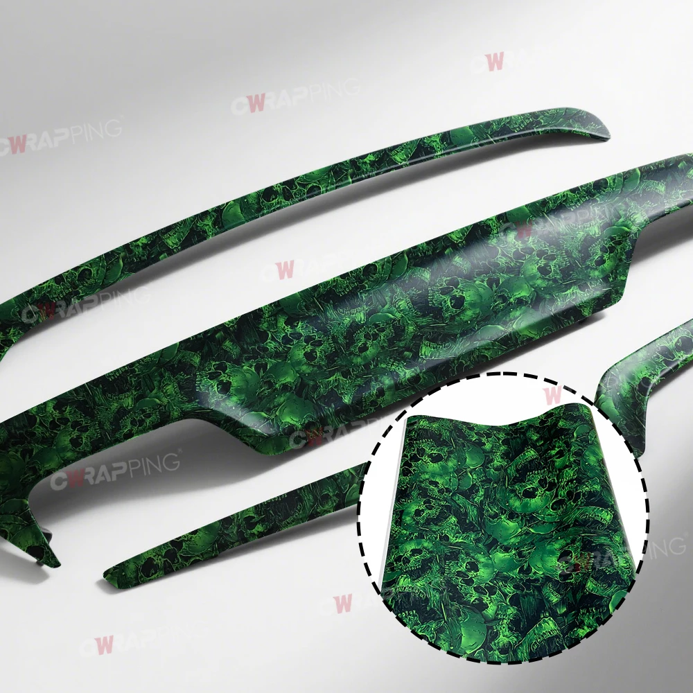 PVC Grün Graffiti Kleber Schädel Aufkleber Aufkleber Camouflage Aufkleber Bombe Vinyl Film Folie Auto Motorrad Dach Haube Filme Wrap – Detail 8