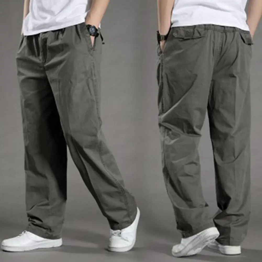 Elastic Waist Cargo Pants Cargo Pants Versatile Men